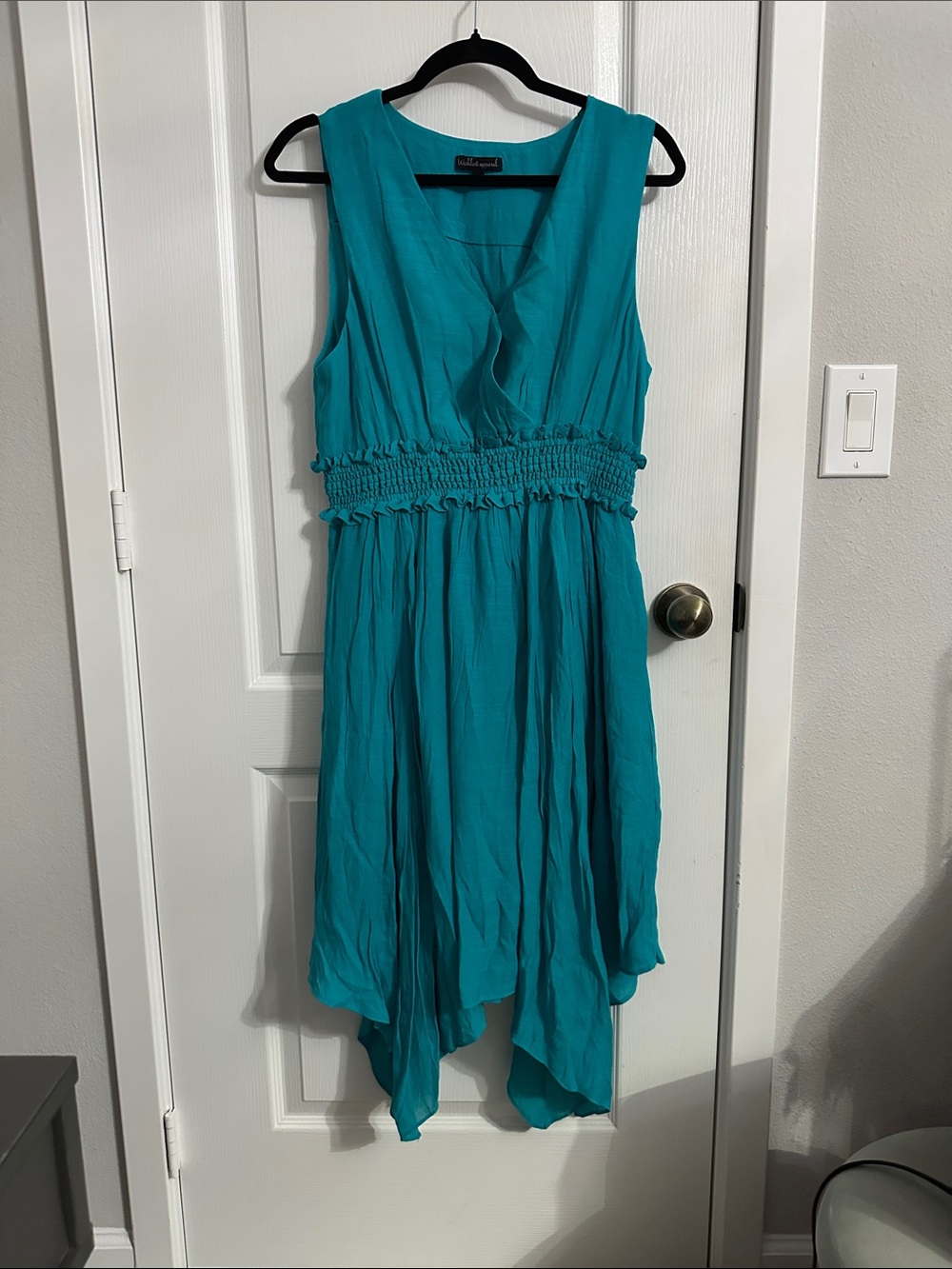 Wishlist Teal Sleeveless Midi Dress